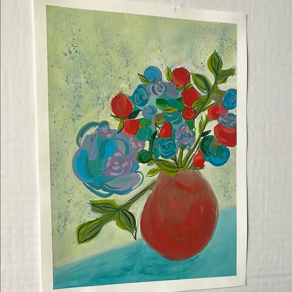 Colorful Floral Art Painting